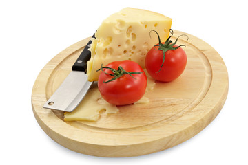 cheese and fresh tomatoes