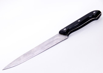 butcher knife isolated on white