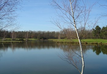 lac sur le golf