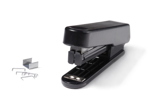 black stapler
