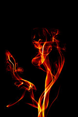 Fototapeta premium flaming smoke