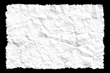 crumpled white paper