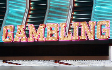 gambling neon sign