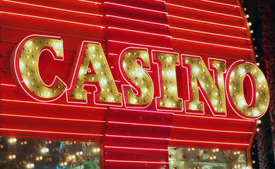 bright casino neon lights