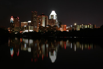 downtown austin, texas at night - 2328421