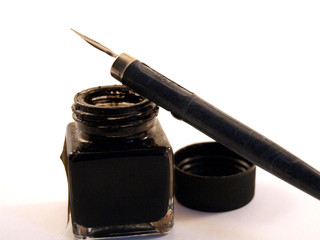 photo de plume et d'encre