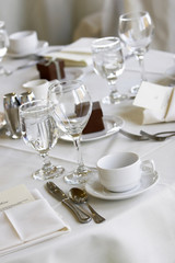 fancy wedding tables with flowers