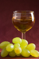 wine and grapes