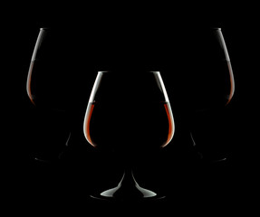 cognac glass silhoutte