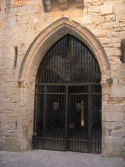 entrada al monasterio de poblet