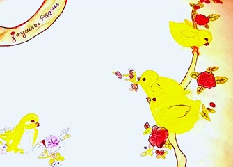 poussins de pâques