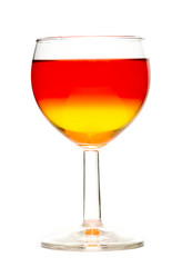 dessert cocktail isolated on white