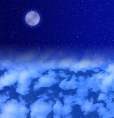 Obraz na płótnie Canvas night sky
