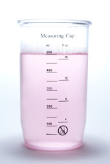 measuring cup on white