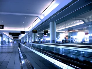 Crédence de cuisine en verre imprimé Aéroport aéroport clair