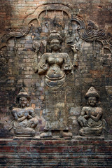 cambodian wall