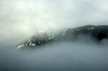 foggy mountain