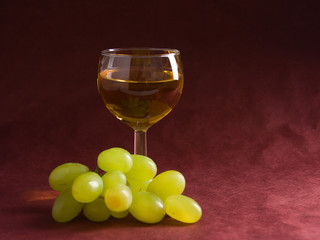 wine and grapes