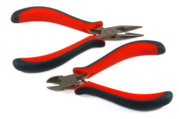 diagonal and long nose pliers