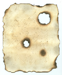 burnt paper