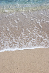 Fototapeta na wymiar plage de sable blanc