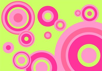 green-pink background