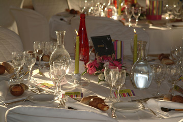 detail table de reception
