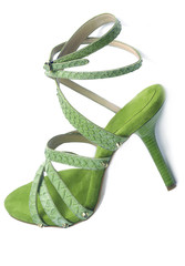 female elegant green  shoes