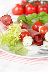 tomatoes and mozzarella