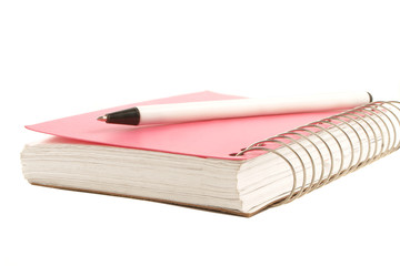 ring binder and pen