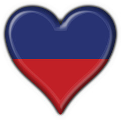 bottone cuore haiti button heart flag