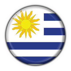 Fototapeta premium bottone bandiera uruguay button flag