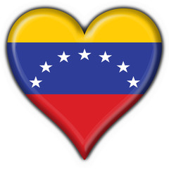 bottone cuore venezuela button heart flag