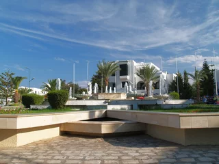 Photo sur Aluminium Tunisie port el kantaoui - tunisia, fountain