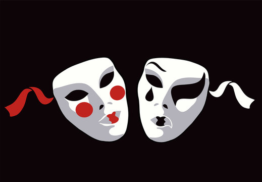 masks - comedy and tragedy