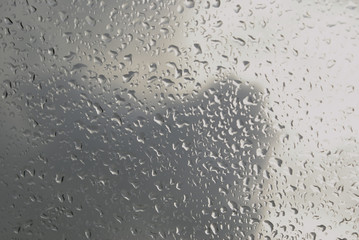 Multicolor droplets background. Slightly blurred