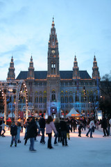 eislaufen am rathausplatz