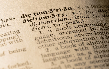 the word dictionary