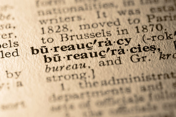 the word bureaucracy