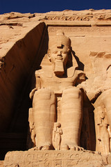 abu simbel statute, egypt, africa