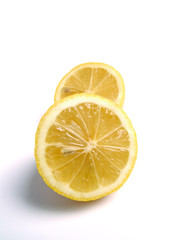 two lemon halves