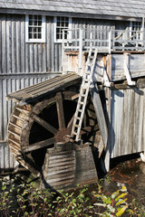 exterior of mcdonald bros sawmill, sherbrook, nova scotia, canad