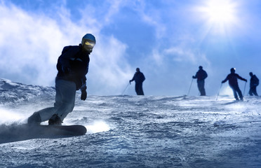 snowboarding