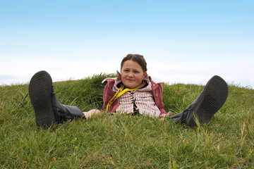 girl in grass