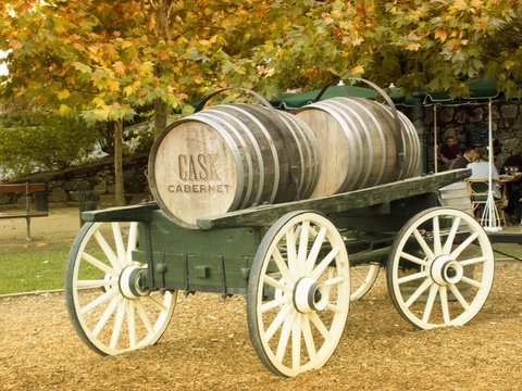 whole cart of wine