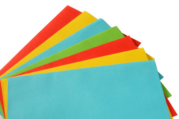 color envelopes.