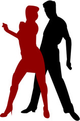 dancing couples illustration