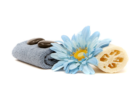 Spa Items On Isolated White Background