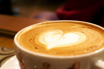 a coffe heart