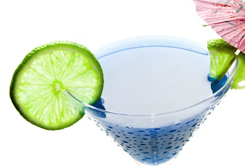 cocktail with blue curacao